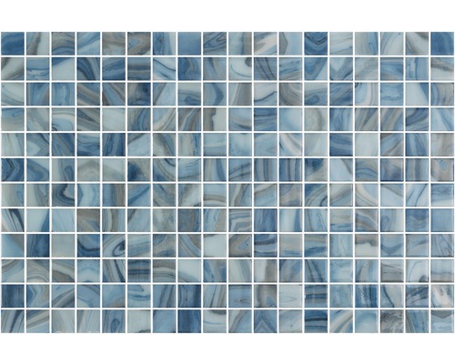 Mozaïektegels met blauw marmerpatroon